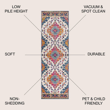 Bohemian Flair Boho Vintage Medallion Area Rug